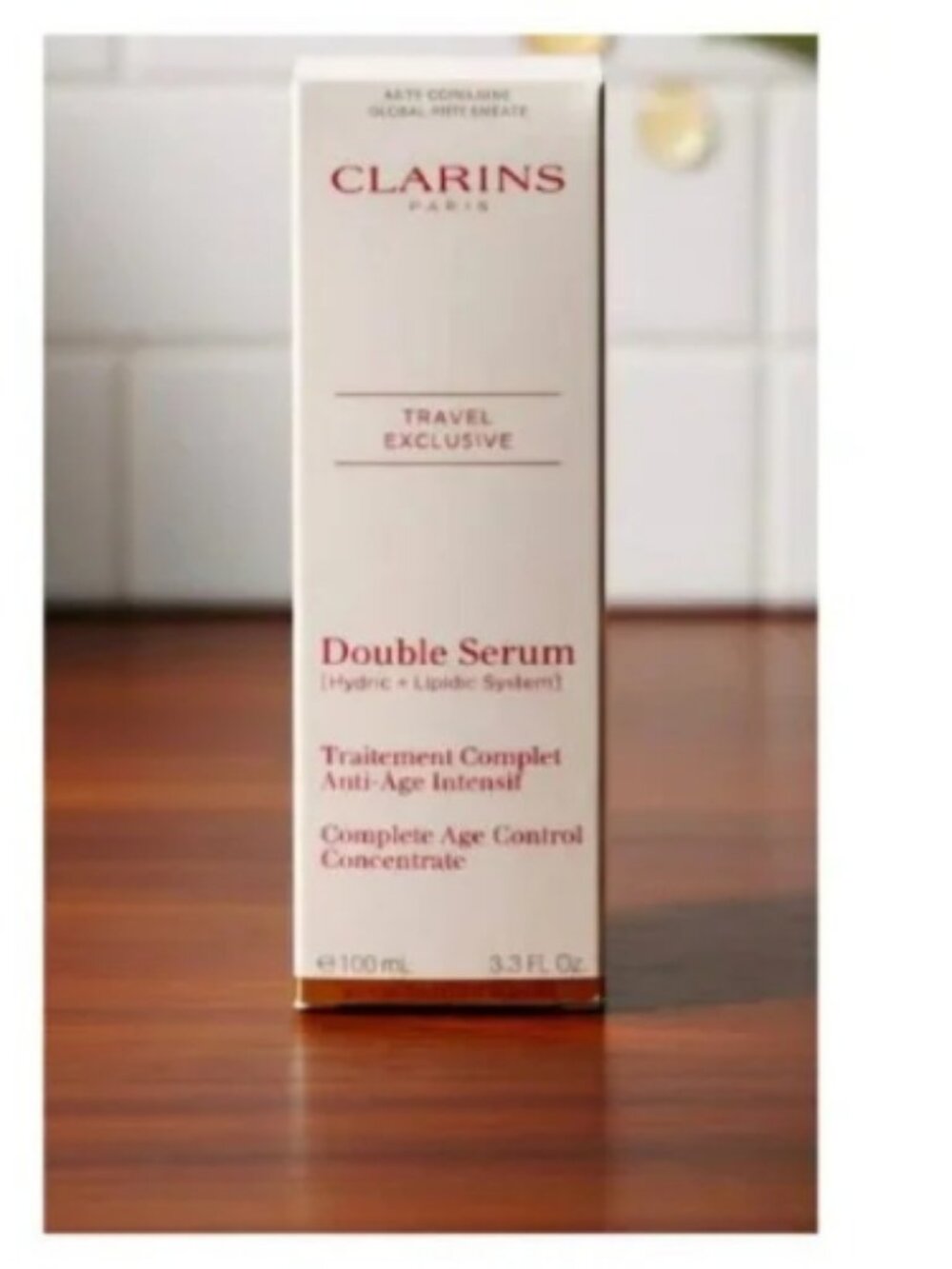 Clarins Double Serum 100ml / 3.3oz – Hydric + Lipidic System – New & Sealed Pack